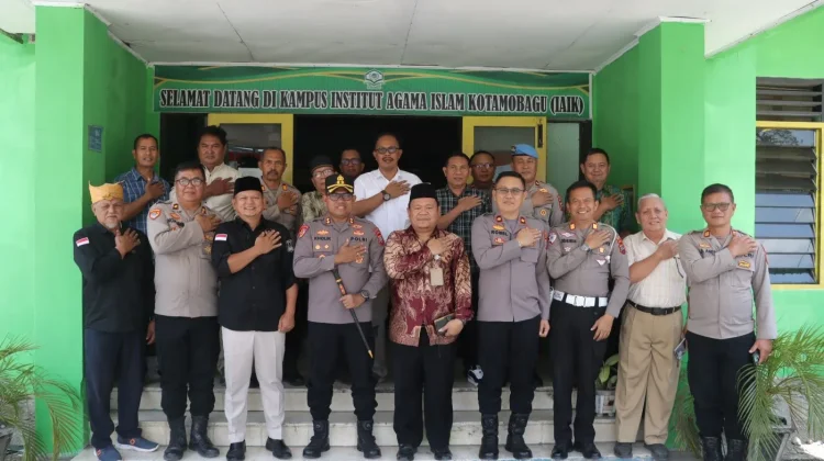 Kapolres Kotamobagu Silaturahmi ke Kampus IAIK Bersama Tokoh Adat dan Ormas
