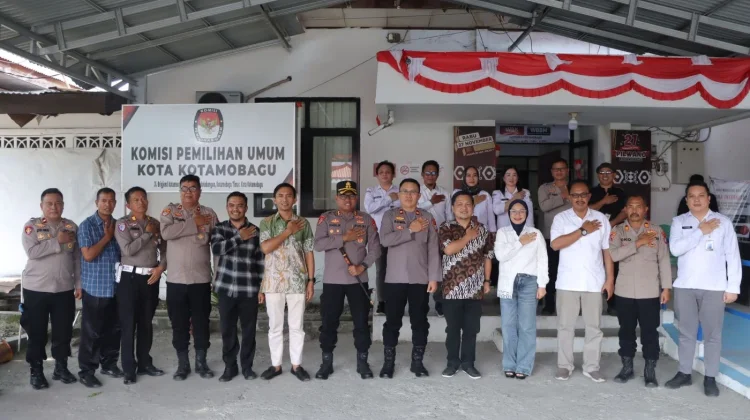 Perkuat Kemitraan Menjaga Kamtibmas, Kapolres Kotamobagu Sambangi Kantor KPU