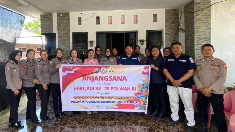 Polwan Polres Kotamobagu Gelar Bakti Kesehatan Peringati HUT Polwan ke-78