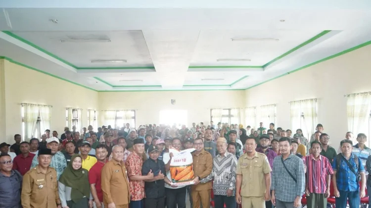 Bupati Boltara Salurkan Benih Jagung APBN kepada Kelompok Tani