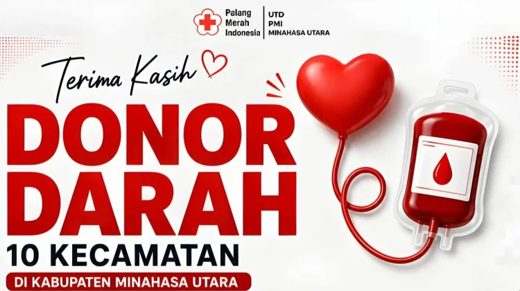 Aksi Peduli PMI Minut, Kumpulkan 180 Kantong Darah di Bulan Kemerdekaan