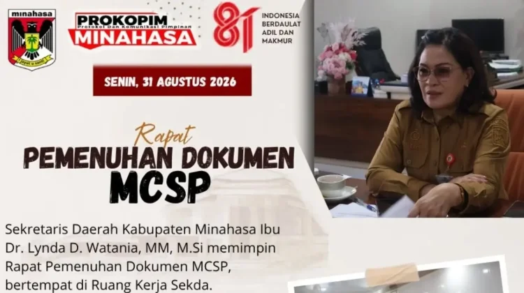 Pemkab Minahasa Perkuat Pencegahan Korupsi melalui Pemenuhan MCSP