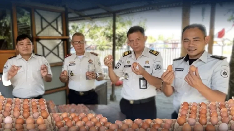 Lapas Amurang Dorong Produktivitas Melalui Panen Perdana Telur Ayam
