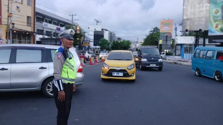 Pos Cakalang Polresta Manado, Kawal Kelancaran Arus Lalu Lintas