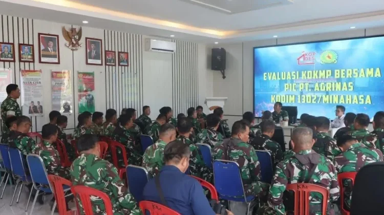 Dandim Minahasa Evaluasi Progres Pembangunan KDKMP