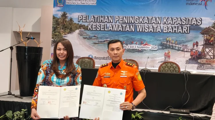 MoU Basarnas Sulut & Dinas Pariwisata Sulut Perkuat Sinergitas SAR