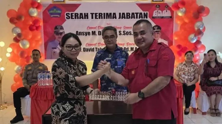 Sertijab Camat Dimembe, Talumantak Gantikan Dengah