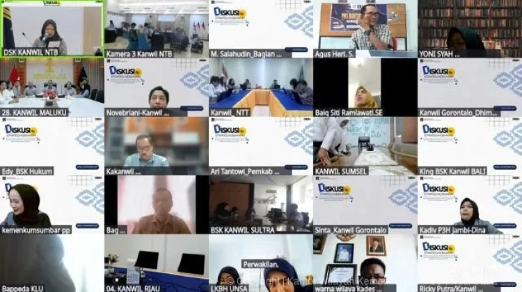 Kemenkum Sulut Ikuti DSK Kemenkum NTB tentang Standar Layanan Bantuan Hukum