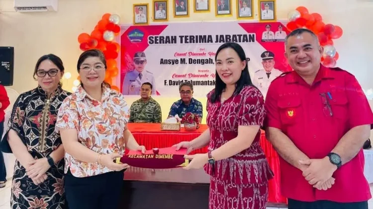Sertijab Ketua TP PKK Kecamatan Dimembe, Pangkerego Gantikan Tulenan