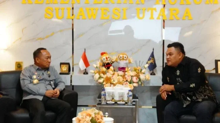 Kakanwil Kemenkum Sulut Terima Audiensi HNSI DPC Kota Bitung