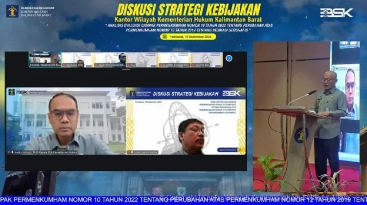 Kanwil Kemenkum Sulut Ikuti Diskusi Strategi Kebijakan Kanwil Kemenkum Kalbar