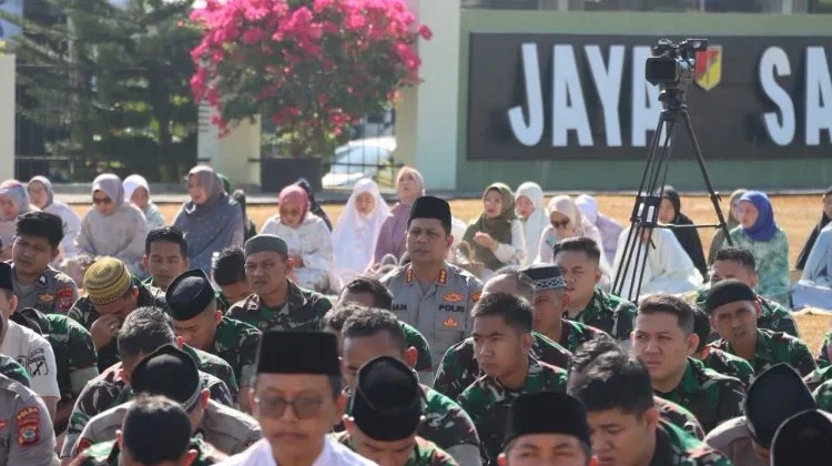 Kapolresta Manado Ikuti Sholat Istisqa di Makodam XIII/Merdeka