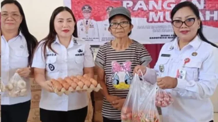 Gerakan Pangan Murah Pemkab Minut Sasar Desa Kaima Kecamatan Kauditan