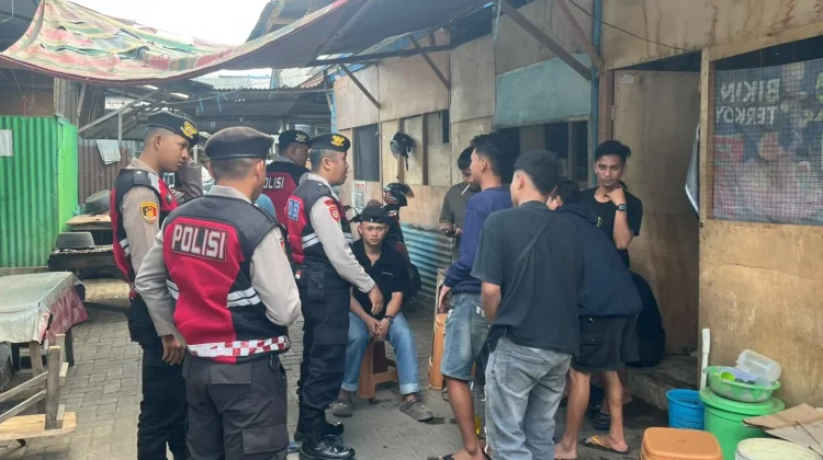 Tim Pantera Polres Kotamobagu Bubarkan Anak Muda Pesta Miras di Pasar Poyowa Kecil