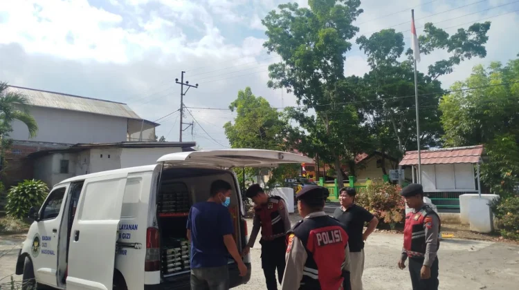 Tim Pantera Presisi Kawal Pendistribusian MBG di TK Tunas Harapan Ilongkow