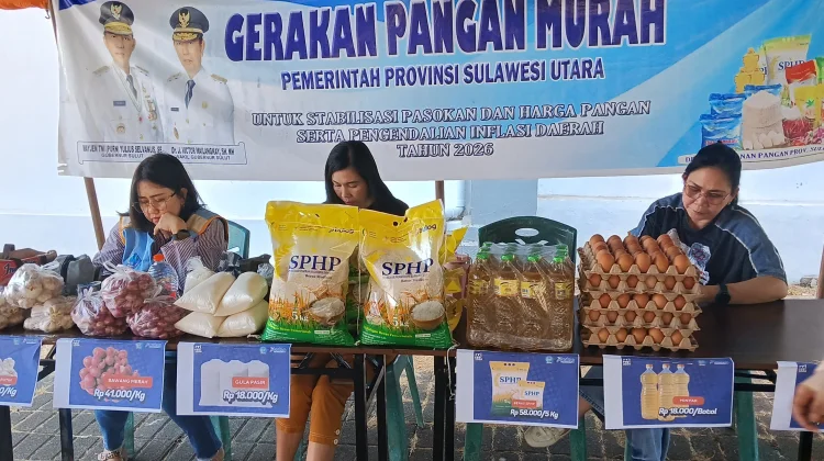 Pemrov Sulut Gandeng RRI Manado Gelar Gerakan Pangan Murah