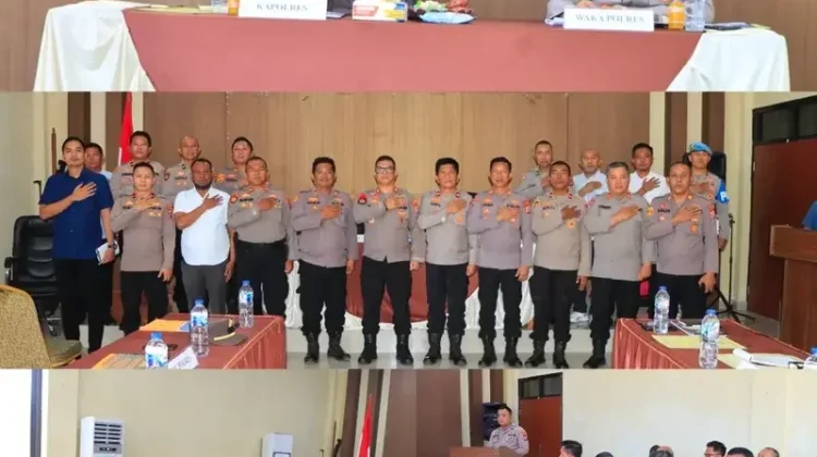 Evaluasi Kinerja Polres Boltim, Kapolres Dorong Respons Cepat