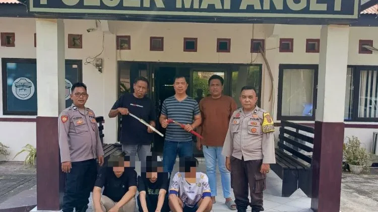 Penganiayaan dengan Sajam, 3 Terduga Pelaku Diamankan Polisi