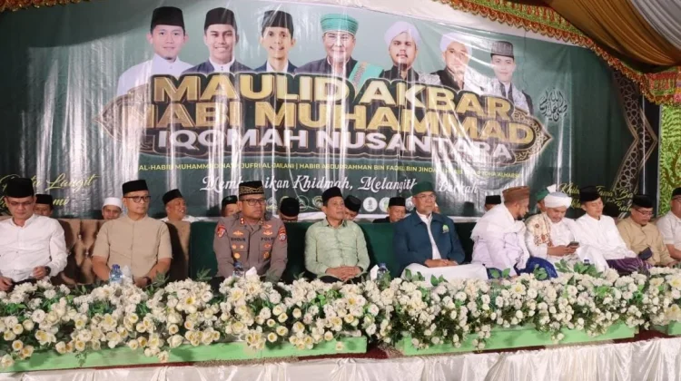 Bersama Jajaran Forkopimda, Kapolres Kotamobagu Hadiri Kegiatan Maulid Akbar