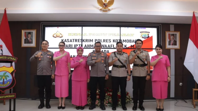 Kapolres Kotamobagu Apresiasi Pengabdian Iptu Waafi dan Sambut AKP Mahadewa