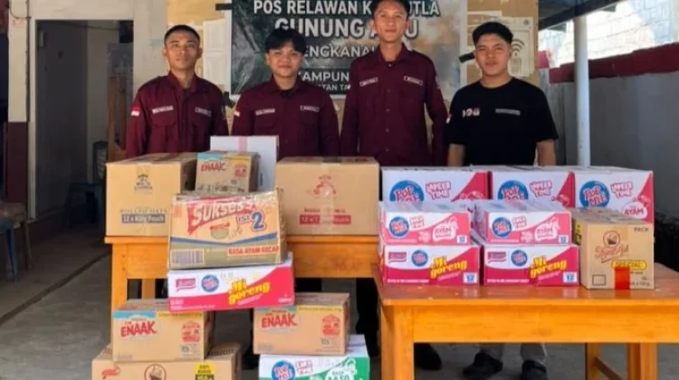 Aliansi Peduli Bantu Warga Terdampak Karhutla Gunung Awu