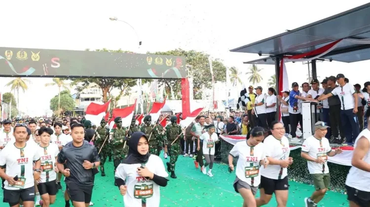 Lanud Sri Bersama Ribuan Peserta Meriahkan TNI PRIMA RUN 2026 Sambut HUT ke-81 TNI