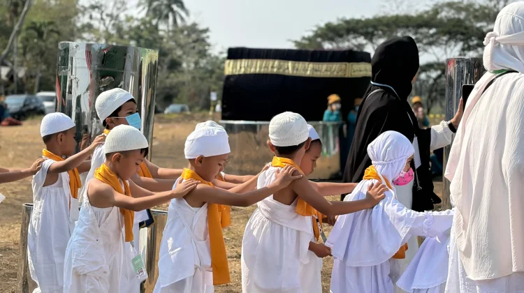 Sebanyak 350 Anak RA Ikuti Manasik Haji Cilik di Minahasa Utara