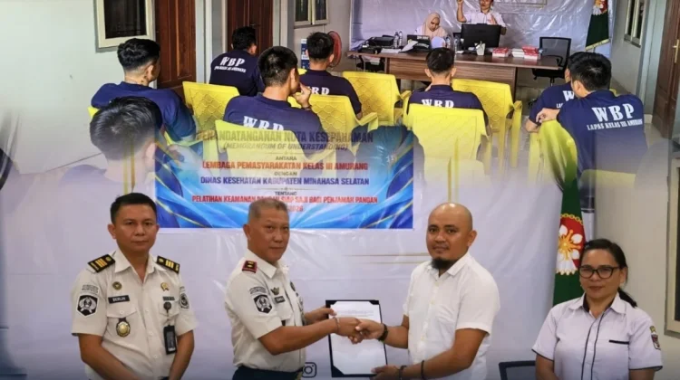 WBP Lapas Amurang Dibekali Keterampilan Keamanan Pangan