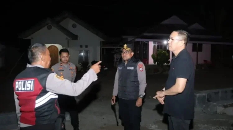Kapolres Kotamobagu Pimpin Patroli di Lokasi Potensi Tarkam