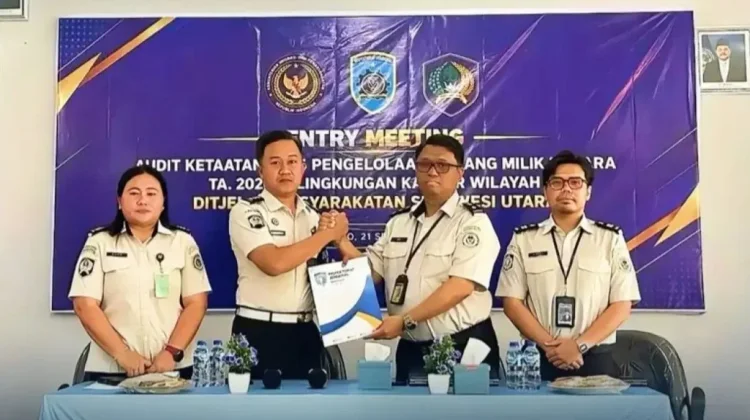 Itjen Kemenimipas Audit Ketaatan Pengelolaan BMN di Kanwil Ditjepas Sulut