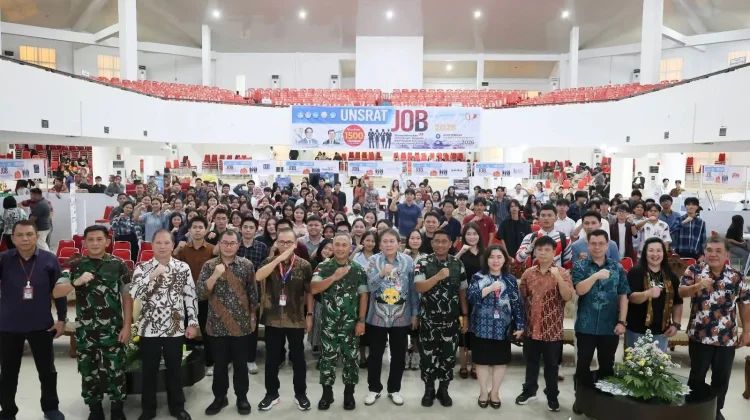 Pangdam XIII/Merdeka dan Danrem 131/Santiago Hadiri Job Fair UNSRAT 2026