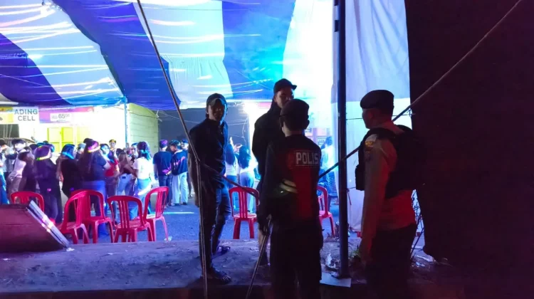 Ganggu Kenyamanan, Polres Kotamobagu Datangi Lokasi Pesta di Desa Moyag Tudulan