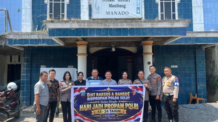 HUT ke-24 Propam, Polda Sulut Gelar Baksos di 5 Rumah Ibadah