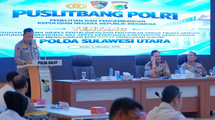Puslitbang Polri Gelar Penelitian Norma Indeks di Polda Sulut