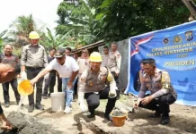 Kapolres Minahasa Tenggara Pimpin Groundbreaking SPPG Polri