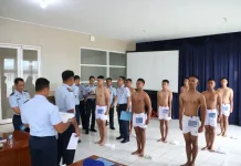 Danlanud Sam Pimpin Sidang Pantukhirda Bintara PK TNI AU