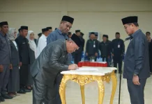 Pelantikan-Pengambilan Sumpah/Janji Pejabat Manajerial Pemkab Boltara