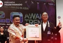 Dirut Perumda Pasar Manado Raih Visionary Leader Awards 2026