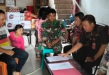 TNI Bantu Keluarga Kurang Mampu Urus Akta Kelahiran