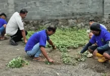 Lapas Bitung Gelar Kerja Bakti di Lingkungan Rumah Ibadah