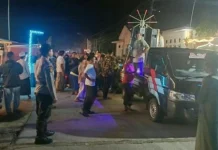 Polisi Kawal Pawai Obor Sambut Ramadan 1447 H