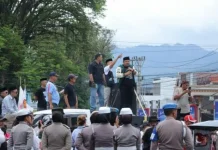 Pengamanan Aksi Damai di Kotamobagu