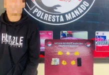 Sat Reserse Narkoba Polresta Manado Tangkap Residivis Pengedar Obat Keras