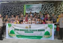 Polresta Manado Berbagi dan Pererat Silaturahmi Bersama Anak Panti Asuhan