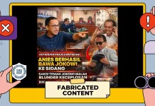 [Hoaks!} Anies Bawa Jokowi ke Persidangan