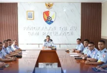 Danlanud Sam Ratulangi Bersama Jajaran Mengikuti Rakernis Kodau II TA 2026