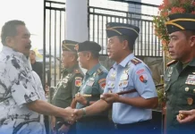 Danlanud Sam Ratulangi Sambut Kedatangan Jaksa Agung di Manado