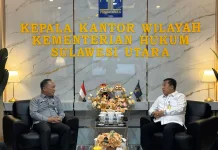 Kemenkum Sulut Perkuat Sinergi Dengan Deputi Bidang Imipas dalam Penanganan PFDs