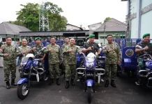 Dukung Indonesia Asri, Pangdam Merdeka Serahkan  Kendaraan di  Korem 131/Stg