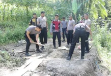 Inovasi Polres Kotamobagu, Bangun Jembatan MOTABI Berlokasi di Kelurahan Biga